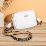 "2023 Small Messenger Bag: Trendy heart embroidery, camera-style crossbody bag for women."