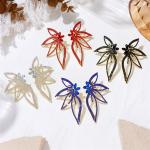 Exaggerated Zircon Butterfly Wings Earrings – Luxury Stud Design for Women, Perfect for Parties.