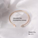 Charm Bracelet Bangles, Love Heart-Shaped Crystal, Double Opening, Fashion Bijoux, Wholesale Accessories.