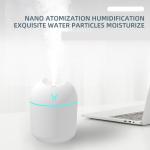 250ML USB Mini Air Humidifier & Aroma Diffuser – Ultrasonic, Mute Mist Maker with LED Color Lamp. Perfect for home or car