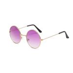 Retro Small Round Hippie Sunglasses – Metal Frame, Candy Color Lenses, Fashion Eyewear for Men & Women