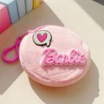 Anime Barbie Plush Wallet, Cute Pink Coin Purse, Kawaii Mini Bag for Girls, Kids Birthday Gift.