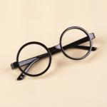 Round Plastic Glasses Frame for Kids, Fashionable Baby Eyewear, Lens-Free Decoration Gift.