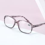 High Diopter Presbyopic Glasses – Fashion Stripe Design for Men and Women, Diopter +450 to +600.