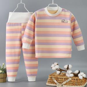 Warm Plush Kids Clothes Set for Boys and Girls, Winter Autumn Underwear Suit.