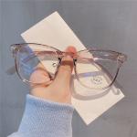 Large Frame Myopia Glasses – Fashionable Anti-Blue Light Eyewear for Men and Women, Diopter -1.0 to -6.0.