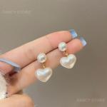 1/2/3 Pairs All-Match Heart-Shaped Pearl Earrings – Elegant, Fashionable, Highly Rated.
