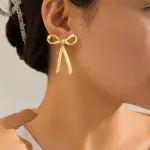 Design Sweet and Cool Style Bow Knot Earrings Women's Simple Elegant Jewelry Gifts Dropshipping