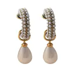 vTrendy Teardrop Simulated Pearl Earring