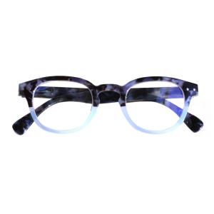 Turzing Round Reading Glasses for Women, Spring Hinge, Pattern Print Eyeglasses.