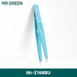 MR.GREEN Eyebrow Tweezer - Colorful stainless steel, slanted tip for precise hair removal and makeup application.