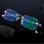 New Cut Edge Frameless Presbyopic Glasses – HD Anti-Blue Light, Anti-Fatigue, Clear Vision for Men (+1.0 to +4.0).