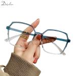 "Oversized Anti-Blue Light Glasses: Luxury, transparent, and stylish eyewear for men and women."