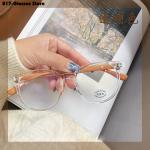 Fashion Myopia Glasses – Retro transparent wooden frame, stylish and unisex.