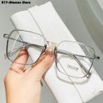 2023 Fashion Myopic Glasses – Trendy Transparent Big Frame Eyewear for Men and Women. Stylish Myopia Goggles!