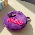 Anime Barbie Plush Wallet, Cute Pink Coin Purse, Kawaii Mini Bag for Girls, Kids Birthday Gift.