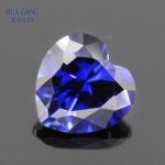 "Heart Shape Synthetic Corundum Gemstones – Rose Red, Royal Blue & More for Jewelry"
