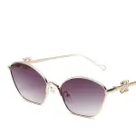 2024 Cat Eye Sunglasses – Small Frame, Metal Design with Chinese Knot Decoration, Trendy for Men and Women.