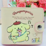 Hello Kitty, Cinnamoroll, My Melody, Kuromi, PU Casual Wallet with Buttons.