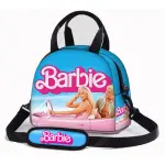 Anime Kawaii Barbie Printed Kids Shoulder Lunch Bag, Portable Cross-body Gift.