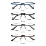 ZENOTTIC 2024 Men’s Titanium Alloy Optical Glasses – Ultralight Square Metal Frame, Fashionable Non-Prescription Eyewear.