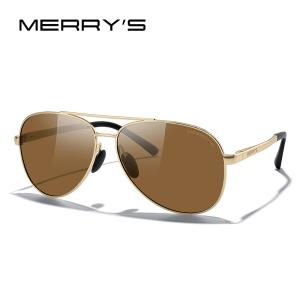 MERRYS DESIGN Polarized Pilot Sunglasses – Classic style for men and women, UV400 protection, gradient lenses, perfect for driving.