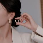 "XINYI U-Shaped Hoop Earrings