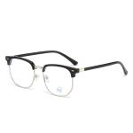 XJiea 2024 Photochromic Anti-Blue Light Glasses – Stylish Semi-Rimless Eyewear for Men and Women, Ideal for Office & Computer Use!