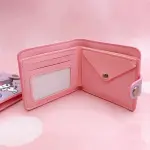 Hello Kitty, Cinnamoroll, My Melody, Kuromi, PU Casual Wallet with Buttons.