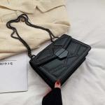 Yogodlns Vintage Rivet Chain Small Shoulder Bag, PU Leather Flap Crossbody, Fashion Square Designer Handbag.