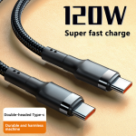 "Xiaomi 120W Fast Charging Cable – USB-C to USB-C for iPhone 15, Samsung S24, Xiaomi 14, and More!"