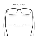 MERRYS DESIGN Men's Reading Glasses – Titanium Alloy Frame, Anti-Blue Light, CR-39 Aspheric Lenses (Model S2170FLH).