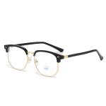 XJiea 2024 Photochromic Anti-Blue Light Glasses – Stylish Semi-Rimless Eyewear for Men and Women, Ideal for Office & Computer Use!