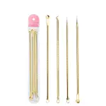 4PCS Acne & Blackhead Remover Set – Pimple, blemish, and pore cleanser tools for skincare.