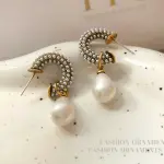 vTrendy Teardrop Simulated Pearl Earring