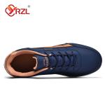 "YRZL Men's Waterproof Walking Sneakers – Non-Slip Leather Sports Shoes for Spring & Autumn!"