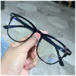 Large Frame Myopia Glasses – Fashionable Anti-Blue Light Eyewear for Men and Women, Diopter -1.0 to -6.0.