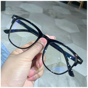 Large Frame Myopia Glasses – Fashionable Anti-Blue Light Eyewear for Men and Women, Diopter -1.0 to -6.0.