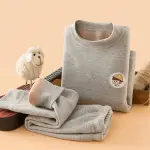 Children's Thermal Underwear Set, Fleece Long Johns for Boys and Girls, 2-14Y.