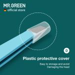 MR.GREEN Eyebrow Tweezer - Colorful stainless steel, slanted tip for precise hair removal and makeup application.