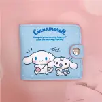 Hello Kitty, Cinnamoroll, My Melody, Kuromi, PU Casual Wallet with Buttons.
