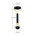 Obsidian Jade Roller & Gouache Scraper - Natural facial massager for skin care, body lifting, and beauty.