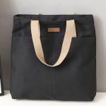 Women’s Canvas Tote Bag – Large Capacity, Sewing Thread Design, Practical Commuter Handbag