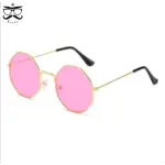 Fashion Retro Metal Octagon Sunglasses – Vintage Luxury Polygon Frames for Men and Women.