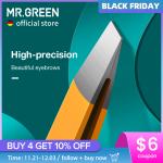 MR.GREEN Eyebrow Tweezer - Colorful stainless steel, slanted tip for precise hair removal and makeup application.