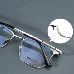 ZIROSAT 9009T Titanium Optical Glasses – Stylish Full-Rim Prescription Eyewear for Men. Durable, Lightweight, and Perfect for Daily Wear!
