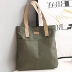 Women’s Canvas Tote Bag – Large Capacity, Sewing Thread Design, Practical Commuter Handbag