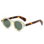 Fashionable rivet decoration, UV400 protection, leopard print, for women and men