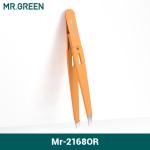 MR.GREEN Eyebrow Tweezer - Colorful stainless steel, slanted tip for precise hair removal and makeup application.