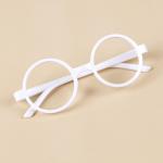 Round Plastic Glasses Frame for Kids, Fashionable Baby Eyewear, Lens-Free Decoration Gift.